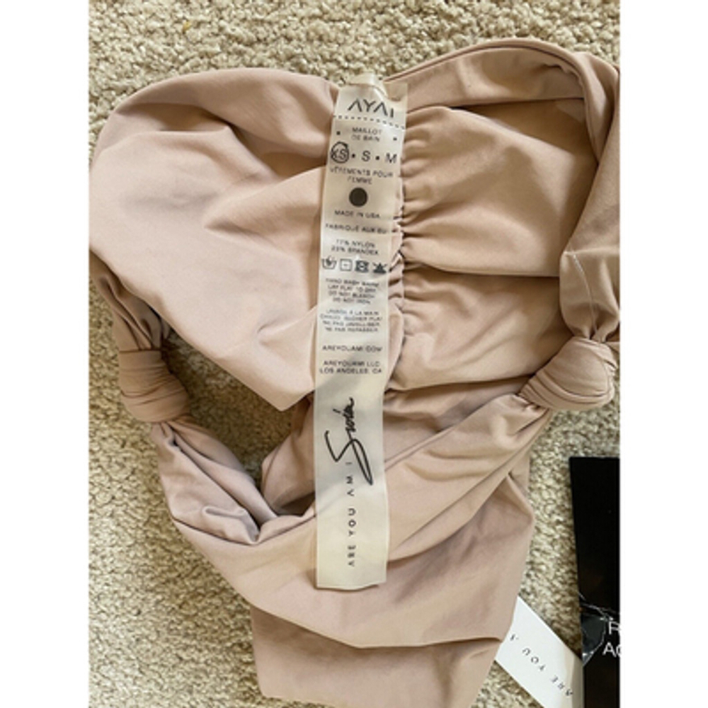 NWT Are You Am I Swim Zora Bikini Bottoms in Nude Sz XS - Picture 5 of 6